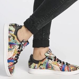 🌴 Adidas Stan Smith Bird Print Sneakers  Art BZ0412 Size 9